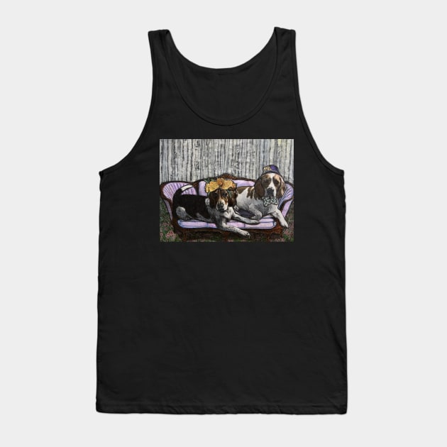 Fancy and Free Beagle Pals Tank Top by Artladyjen